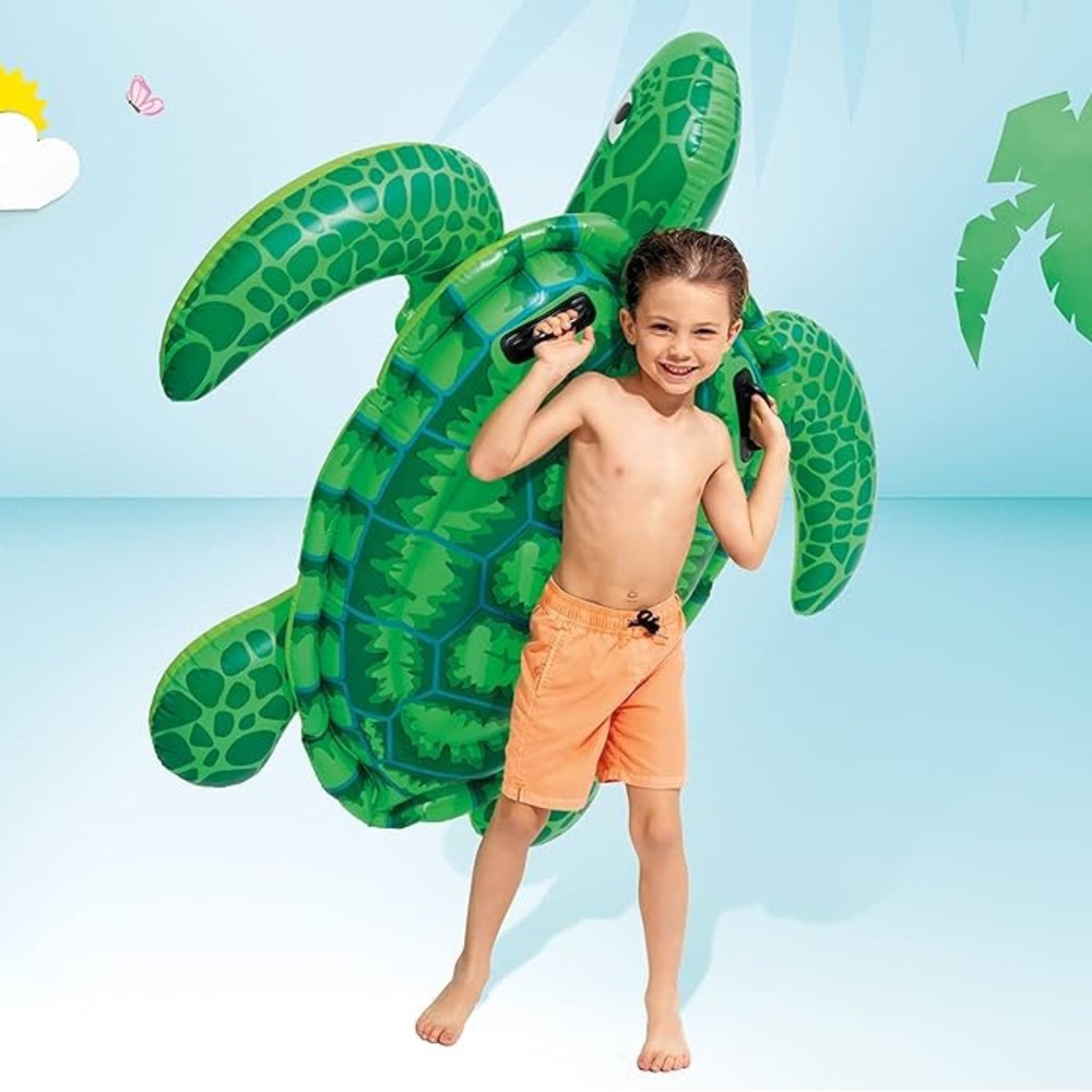 Sea Turtle Pool/Beach Ride-On Float - Picture 2 of 6
